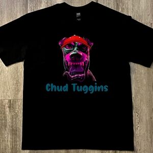 Graphic Tee - Black with Pink & Red Accent